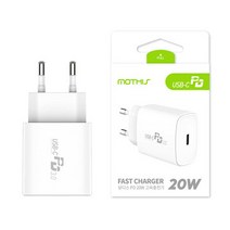 모디스 PD 20W 3.0 고속 충전기 어댑터 C타입, 화이트(케이블X)