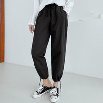 면바지 코디 세미 긴바지 일자 여성바지 여자바지 면