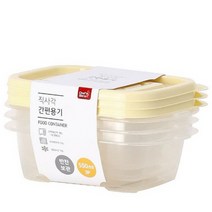 셰프웨어 TARK 직사각 간편용기 550MLX3조 냉동밥 햇쌀밥 이유식 반찬 보관 밀폐, 3개