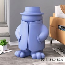 조형물 장식 카페 마당 인테리어 호텔 북유럽 조명 바닥 스타일 그림 조각 전기 공예 고급 감각 샘플 룸 선물, Blue-1