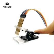 2.0mm 핀 피치 PCB 클램프 고정 장치 금도금 포고 3P 4P 5P 6P 7P 8P 9P 10P 프로브 클립 도구 프로그램, 04 2.0mm 1x6Pin, 한개옵션1