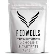 REDWELLS Colina bitartrato 파우더 레드 웰스인지 인핸서 비건 채식 무료 -250G 팩, 4개