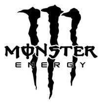 차량용 몬스터 스티커 자동차 주유구 데칼 튜닝 스티커, 몬스터 블랙