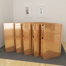 조립식 평상 접이식 이동식 마루 마당 베란다 옥상, 폭 120 x 길이 197CM두꺼운 갈색