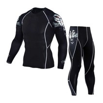 남성 의류 통기성 접이식 압축 티셔츠 레깅스 긴 소매 탑 경량 Tracksuit 라운드 넥 피트니스 의류