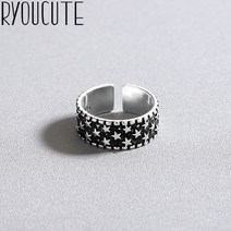 패션반지 커플링 절대반지 플라워 남성 여성 큐빅 티타늄 꽃 반지bijoux 실버 236