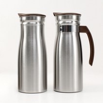 업소용 스텐 물병 물통 일반 손잡이 800ml 1000ml 가정용 식당 카페 냉장고, 손잡이 스텐 물병