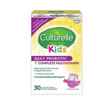 Culturelle 컬처렐 키즈 프로바이오틱 멀티비타민 젤리 30정 Kids Probiotic plus Complete Multivitamin Chewable, 1개