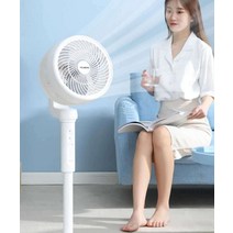 360도 선풍기 무소음 가정용 스탠드 소형 써큘레이터, 음이온정화모델 화이트