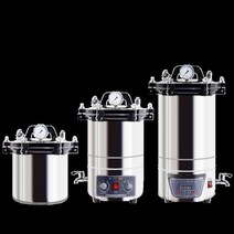 고압 증기 살균기 오토클레이브 멸균기 실험실 의료용, 상세 페이지 참고, 12L 스테인레스 스틸 안티 드라이 3 밸브