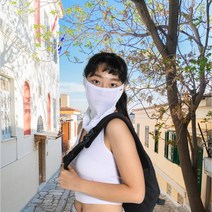 몬스터 메쉬 스포츠 마스크 / 쿨 퀵드라이 자외선 차단 / 운동중에도 일상에도 숨쉬기 편하다, 화이트