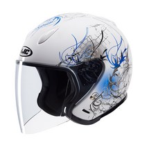 HJC CH-5 VOLEZ MC-2 + 초극세사 클리너 오토바이 헬멧 홍진 오픈페이스 바이크 스쿠터 트리컴퍼니, S