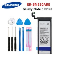 삼성 Orginal EB-BN920ABE 갤럭시 노트 5 용 3000mAh 배터리 SM-N920 N920F N920T/A N920G N9200 N920G/DS N9208 도구