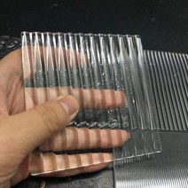 폴리카보네이트 컬러 수직 줄무늬 깨진 아이스 웨이브 아크릴 시트 캐스트 플렉시 유리 패널 투명 플라스틱 보드 표지판 두께, 없음, 200x200x5mm+6