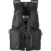 daiwa df-6322 라이트 플로팅 조끼 프리 사이즈, 블랙(블랙 19-3911tcx), 블랙