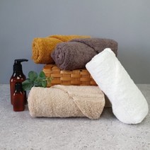 나래타올 도톰한 럭셔리 세면타월, 베이지, 1개