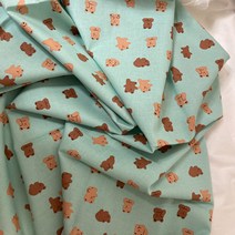 앤패브릭 면원단 쿠키앤젤리 2color 패브릭 원단, 민트