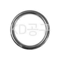 기타 스텐 라운드링 6mm 스테인레스 용접 고리 O 오링 원형 공예용 가죽 끈 케이디공구 KD09, 1개, 내경 70mm