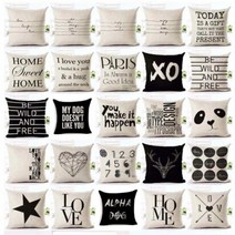 기타 쿠션커버 홈 코튼 린넨 베개 소파 침대 장식 45x45cm, 상품선택, M type BL07470