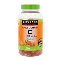 커클랜드 성인 비타민C 250mg 180정 (구미) Kirkland Adult Gummies Vitamin C (180 Gummies), 1개