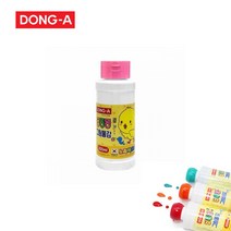 동아 노랑병아리 딩동댕 그림물감 200ml, 분홍색
