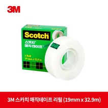 3M 810D 스카치 매직테이프리필 19mm x 32.9m, 4개
