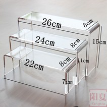 피규어 아크릴 장식장 진열장 전시장 레고 케이스 미니 모듈 보관함 전시대 쇼케이스 투명, 5mm 두께 쓰리피스(신규)