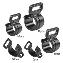 10pcs 블랙 캠핑 캐러밴 천막 바람 C 모양의 버클 로프 클램프 행거 텐트 후크, 02 16x20x12mm