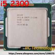 리퍼 CPU 오리지널 인텔 코어 프로세서 i5-2300 CPU 2.8GHz i5 2300 6M LGA1155 95W 데스크탑 쿼드 무료 배, 한개옵션0