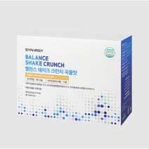 시너지 밸런스 쉐이크 크런치 곡물맛 단백질쉐이크 840g (60gX14포)