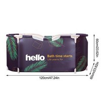 접이식 이동식 반신욕조 성인 접이식 욕조 두꺼운 플라스틱 휴대용 비 풍선 2 가지 크기 독립형 욕실 액, 01 A