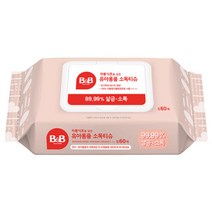 비앤비 자몽식초소독티슈 캡형 60매x1팩