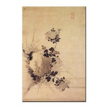 한국화 민화 신사임당 신윤복 책가도 풍수 전통 민속화 풍속화 인테리어 학교 교실 교육 그림 캔버스 액자, 29.정조-국화도