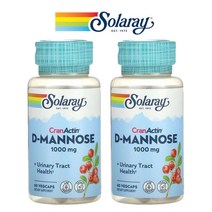 솔라레이 D-Mannose디만노스 크랜베리 비타민씨 아스코르브산 1000mg 60베지캡슐 2팩
