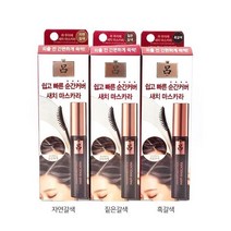 려 우아채 새치 마스카라 12ml 1+1 새치커버마스카라 머리염색약, 2개, 자연갈색