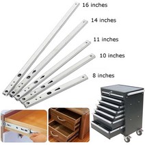 182mm406mm Heavy Runners Ball Bearing Drawer Slides Rail Telescopic Steel Duty Rail Slide Furniture, [5] 16inches 406mm