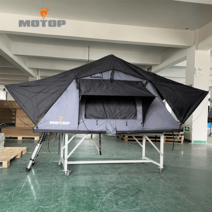 루프탑텐트 하드탑 캠핑 차박 원터치 차량용 차지붕 SUV 자동차 쉘터 차위 일체형, 1.6 오트밀 [보강 버전]