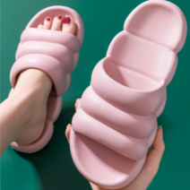동글 푹신한 뒷꿈치 무릎보호 집앞 구름슬리퍼 (255-260mm)