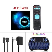 안드로이드티비 Android TV Box tv box android 10 2022 newest t95 smart tv box 6k 2.4gamp 5g wifi 128g 3d, 나는 플러그, 4g 64g fs