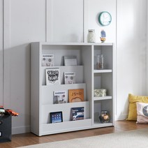 퍼니비 제이스 낮은 교구장 3단 4단 아이방 책장 전면책장 1200, 화이트