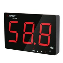 소음측정기 데시벨 층간소음 벽걸이 형 소음 측정기 30-130dB 디지털 데시벨 모니터링 테스터 볼륨 도구, 한개옵션1, 01 black