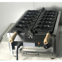 상업 전기 6 pcs 아이스크림 콘 붕어빵 메이커 물고기 모양 와플 메이커 기계 붕어빵 철판 케이크 오븐, 마이-1101a, 220-240v, 영국