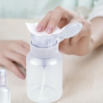 200ml 아세톤 펌핑용기 원형 매니큐어 리무버 공병, 단품, 단품