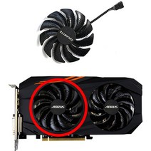 TS GLOBAL 기가 바이트 Aorus Radeon RX 570 580 T129215SU PLD09210S12HH dc 12v 24v 0.5A 88MM 4 핀 RX57, 02 1PCS