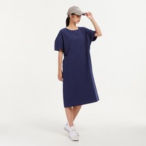 [랩] 라운드넥 절개포인트 롱원피스