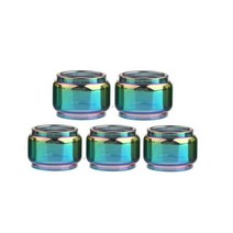 내열 예쁜유리컵 아이스크림잔 브랜디 아포가토 FATUBE버블 스트레이트 미니 유리 컵 5 개 제우스 RTA제우스 듀얼 X 메쉬제우스 서브 옴 유리관, bubble Rainbow_ZEUS ( single)2