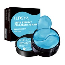 24K 콜라겐 아이 마스크 골드 패치 미역 젤 제거 다크 써클 안티-Puffiness 안티 에이징 보습 눈 Care-60pc, 01 Blue (new)