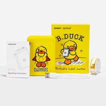 사진인화기 휴대용포토프린터 핸드폰 사진출력 사진인화기 niimbot d110 미니 감열, b.duck 버전