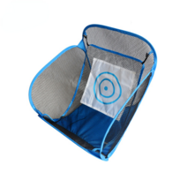 LHR 휴대용 접는 골프 세트 그물 골프 연습 그물 절단 그물, 남색