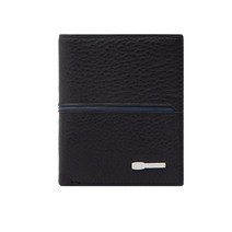 심플 베이직 디자인 블랙 가죽 중지갑 남동생선물